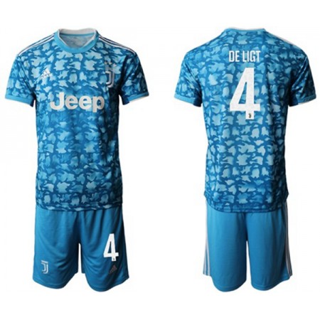 Koszulka Juventus De Ligt 4 Dziecięcy Trzeci Stroje Piłkarskie 2019/20 Krótki Rękaw